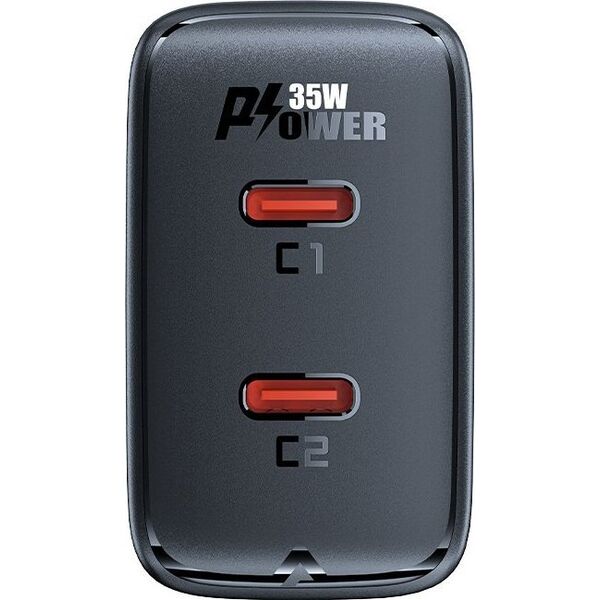 Ładowarka Acefast A49 2x USB-C 3 A (A49 black) 12784103 6974316282198