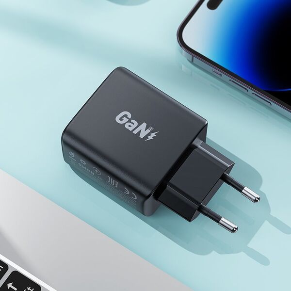 Ładowarka Acefast A49 2x USB-C 3 A (A49 black) 12784103 6974316282198