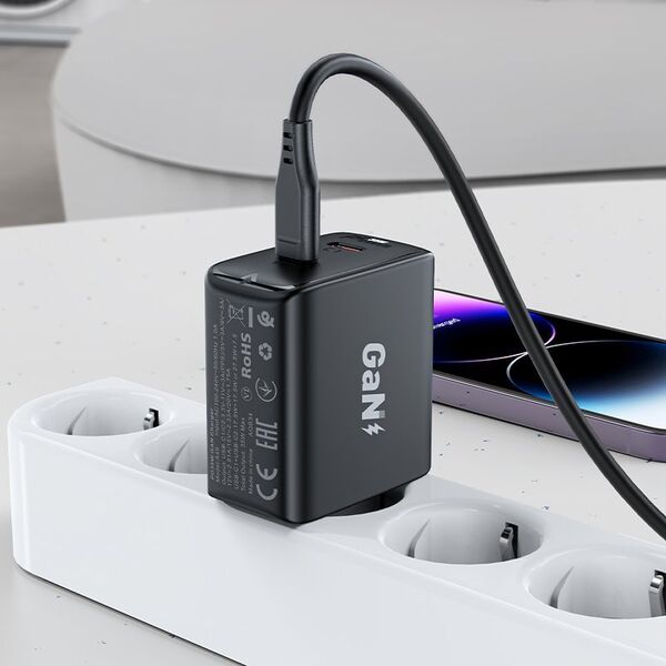 Ładowarka Acefast A49 2x USB-C 3 A (A49 black) 12784103 6974316282198