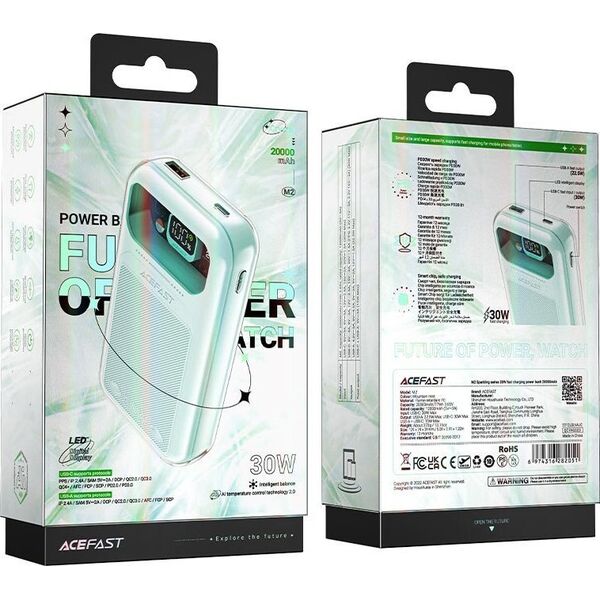 Powerbank Acefast Sparkling Series M2 20000mAh Zielony 12785202 6974316282051