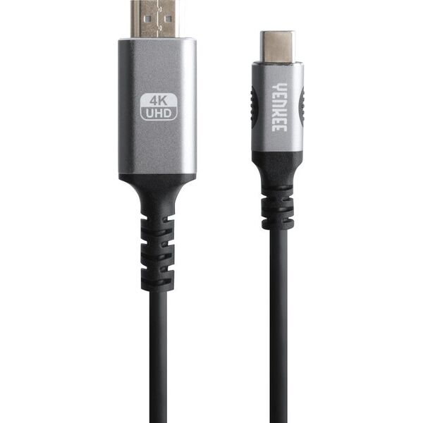 Kabel USB Yenkee USB-C - HDMI 1.5 m Czarno-srebrny (35055381) 12807762 8590669312962