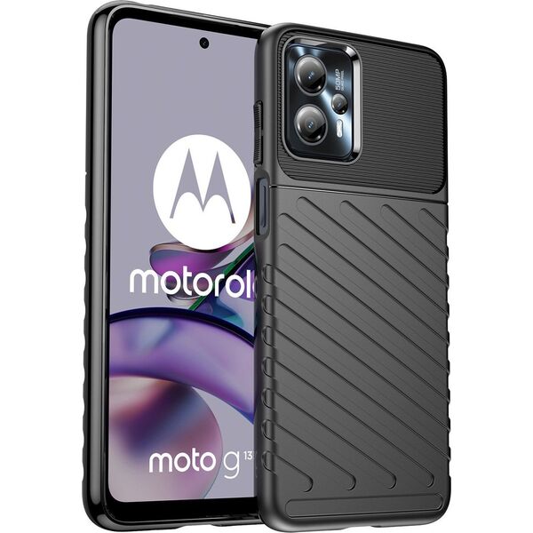 Hurtel Thunder Case etui Motorola Moto G13 silikonowy pancerny pokrowiec czarne 12814678 9145576274590