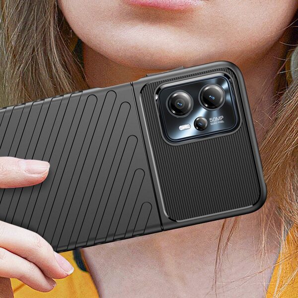 Hurtel Thunder Case etui Motorola Moto G13 silikonowy pancerny pokrowiec czarne 12814678 9145576274590