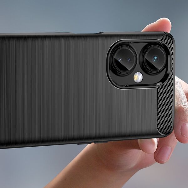 Hurtel Carbon Case etui OnePlus Nord CE 3 elastyczny silikonowy karbonowy pokrowiec czarne 12814679 9145576274651