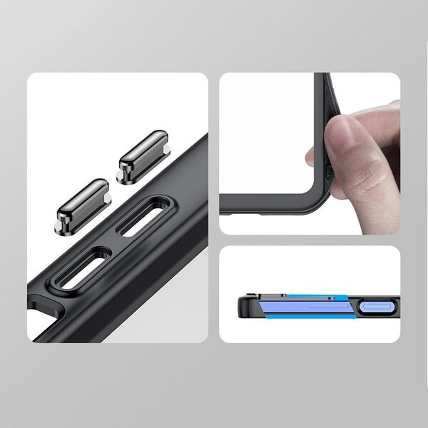 Hurtel Outer Space Case etui Xiaomi Poco X5 5G / Redmi Note 12 5G pokrowiec z elastyczną ramką czarne 12814690 9145576274811