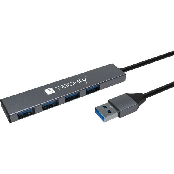 HUB USB Techly Hub USB Techly 4-portowy USB3.2 Gen1 12828976 8059018365948