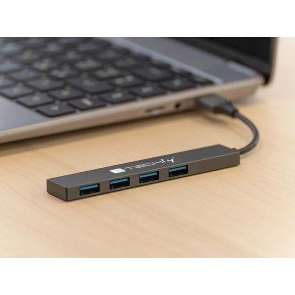 HUB USB Techly Hub USB Techly 4-portowy USB3.2 Gen1 12828976 8059018365948
