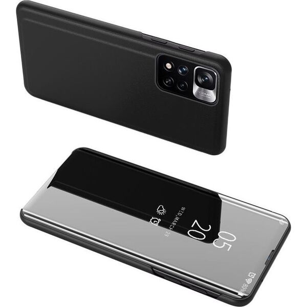 Hurtel Clear View Case etui Realme C33 pokrowiec z klapką czarne 12844164 9145576273944