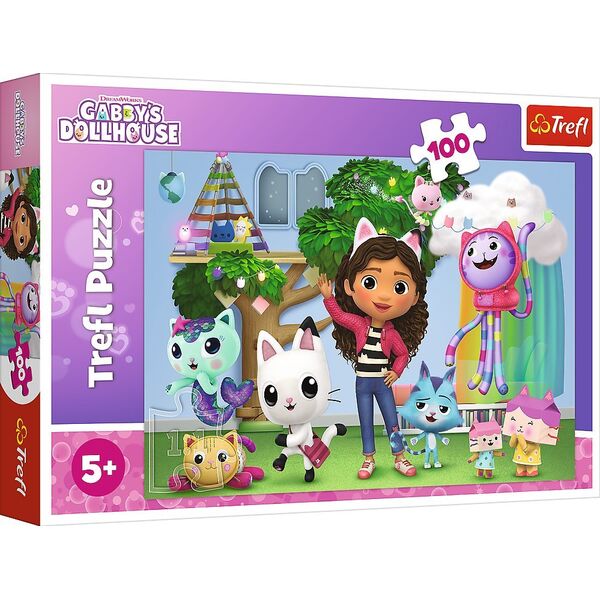 Trefl PUZZLE 100EL TREFL KOCI DOMEK GABI PUD 12857274 5900511164640