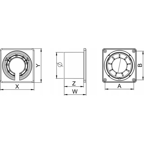 Wentylator AWENTA Wentylator łazienkowy Awenta Fabio WFB125H 13W fi125mm wyłącznikiem czasowym i czujnikiem wilgotności biały 12864541 5905033302297