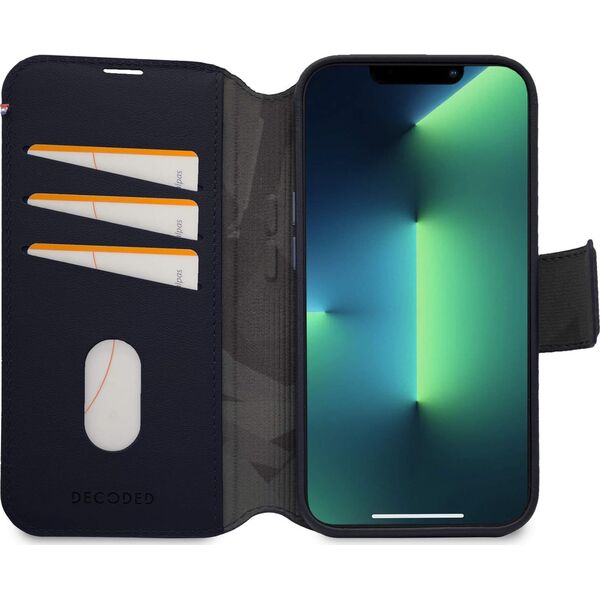 Elmarc Decoded Detachable Wallet – skórzana obudowa ochronna do iPhone 14 Pro kompatybilna z MagSafe (navy) 12876355 8720593006426