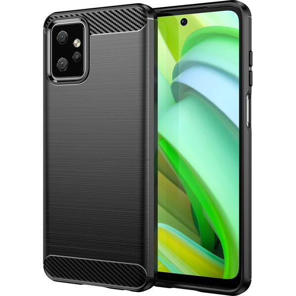 Hurtel Carbon Case etui do Motorola Moto G Power 2023 elastyczny silikonowy karbonowy pokrowiec czarne 12894963 9145576275559