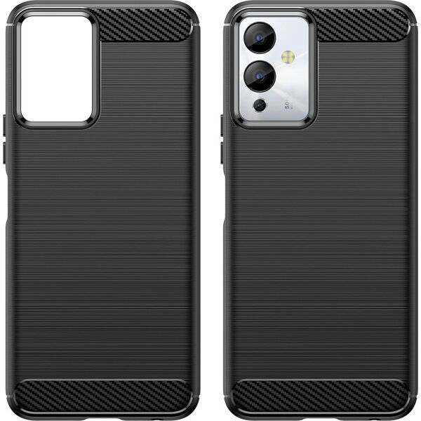 Hurtel Carbon Case etui do Infinix Note 12i elastyczny silikonowy karbonowy pokrowiec czarne 12894977 9145576275405