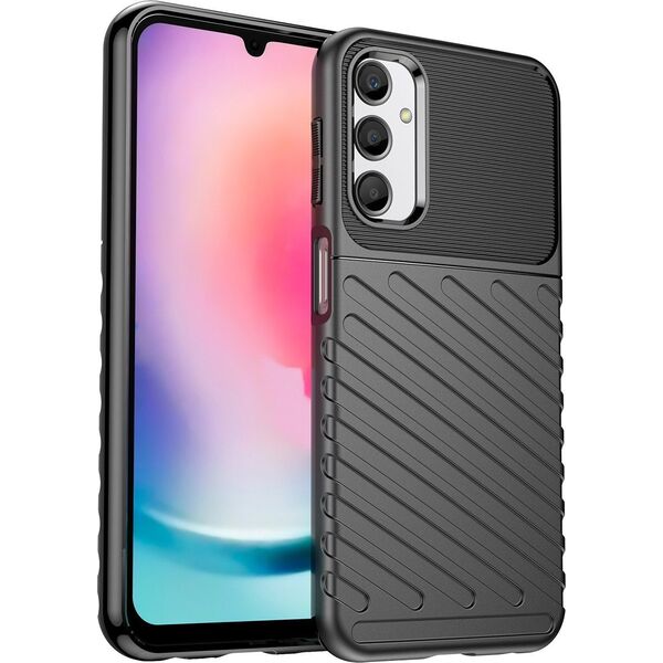 Hurtel Thunder Case etui do Samsung Galaxy A24 4G silikonowy pancerny pokrowiec czarne 12894978 9145576275344