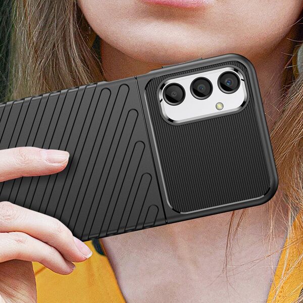 Hurtel Thunder Case etui do Samsung Galaxy A24 4G silikonowy pancerny pokrowiec czarne 12894978 9145576275344