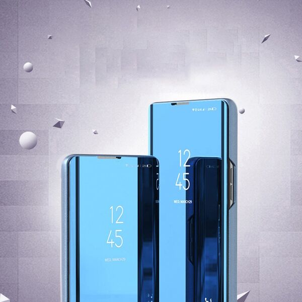 Hurtel Clear View Case etui do Samsung Galaxy A24 4G pokrowiec z klapką różowe 12895002 9145576275955