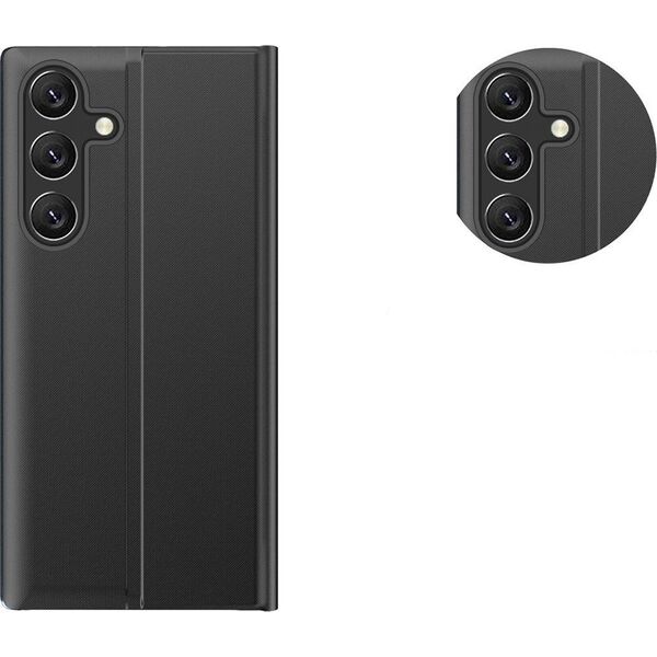 Hurtel New Sleep Case etui do Xiaomi Redmi 11A / Poco C55 / Redmi 12C pokrowiec z klapką podstawka czarne 12895010 9145576275856