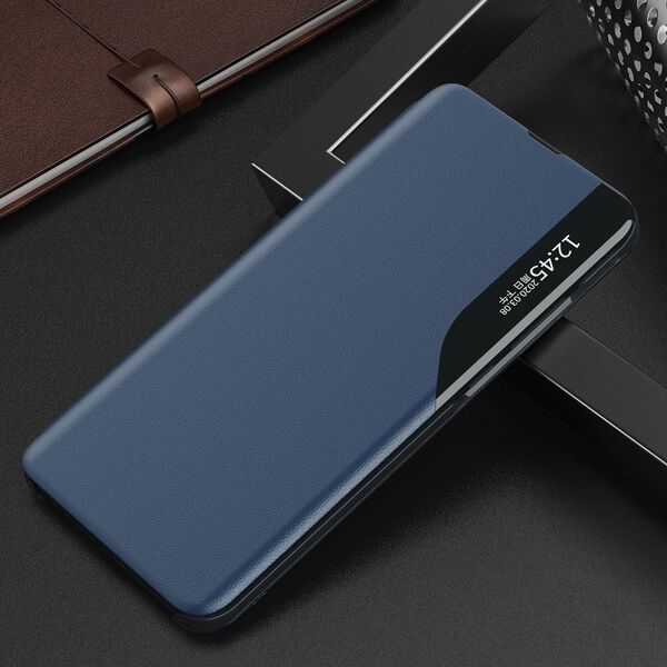 Hurtel Eco Leather View Case etui do Xiaomi Redmi Note 12 Pro+ z klapką podstawka czarne 12895018 9145576275801
