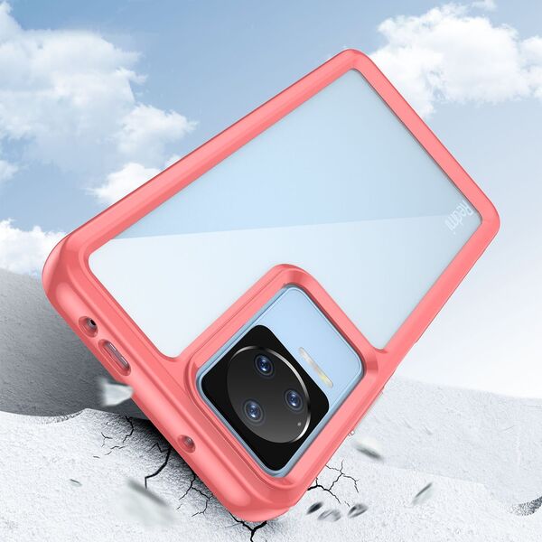 Hurtel OUTER SPACE CASE ETUI DO XIAOMI POCO F4 5G POKROWIEC Z ELASTYCZNĄ RAMKĄ CZERWONE 12895240 5907769310744
