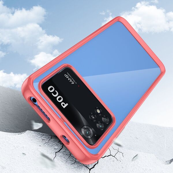 Hurtel OUTER SPACE CASE ETUI DO XIAOMI POCO M4 PRO POKROWIEC Z ELASTYCZNĄ RAMKĄ CZERWONE 12895242 5907769310805