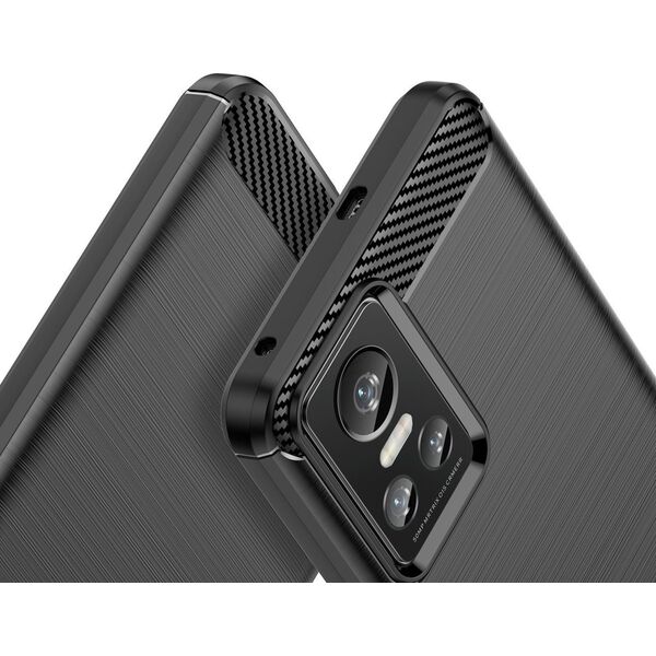 Hurtel CARBON CASE ETUI REALME GT NEO 3 ELASTYCZNY SILIKONOWY KARBONOWY POKROWIEC CZARNE 12895245 9145576267646