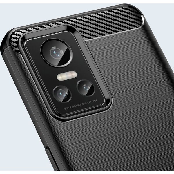 Hurtel CARBON CASE ETUI REALME GT NEO 3 ELASTYCZNY SILIKONOWY KARBONOWY POKROWIEC CZARNE 12895245 9145576267646