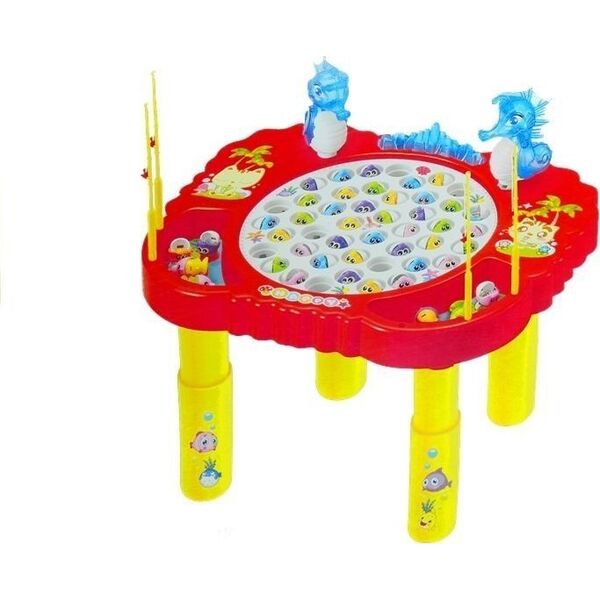 LeanToys Gra Zręcznościowa Łowienie Rybek Świeci Czerwona 12896883 5905515350310