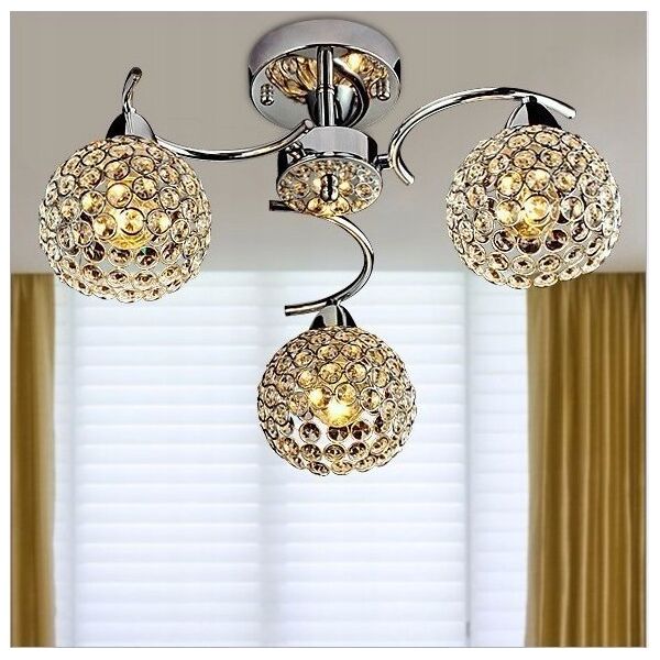 Lampa wisząca KRIS Krislamp Sofia KR 310-3PL lampa wisząca zwis 3x40W E14 chrom 12897311 5907582567820