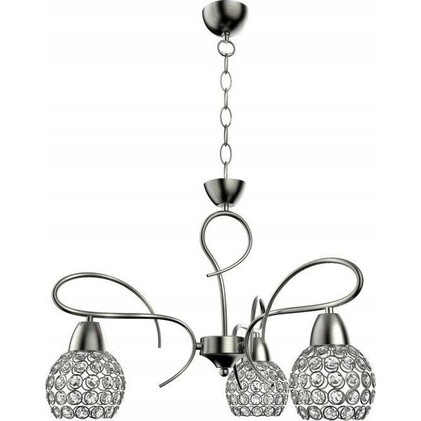 Lampa wisząca KRIS Krislamp Stella KR 375-3PL Lampa wisząca zwis oprawa 3x60W E27 satyna 12897318 5907582568919
