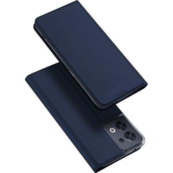 Dux Ducis Dux Ducis Skin Pro etui Oppo Reno 8 pokrowiec z klapką portfel na kartę podstawka niebieskie 12900841 6934913033111