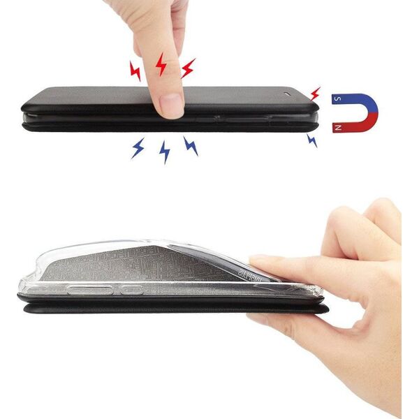 nemo Etui SAMSUNG GALAXY A14 4G Portfel z Klapką Skóra Ekologiczna Flip Elegance Magnetic czarne 12901269 5903396194368