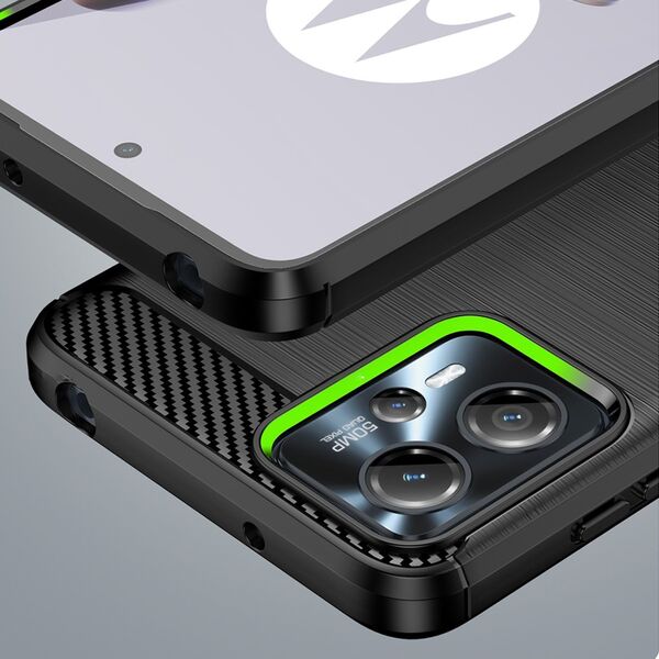 Hurtel CARBON CASE ETUI MOTOROLA MOTO G13 ELASTYCZNY SILIKONOWY KARBONOWY POKROWIEC CZARNE 12901289 9145576274668