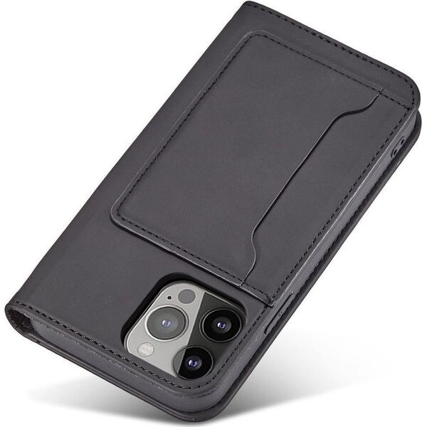 Hurtel MAGNET CARD CASE ETUI SAMSUNG GALAXY S23 POKROWIEC Z KLAPKĄ PORTFEL PODSTAWKA CZARNE 12902309 9145576271032