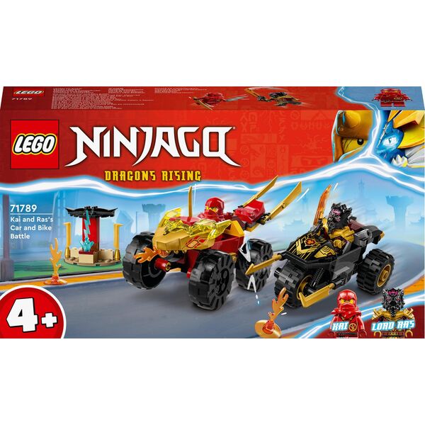 LEGO Ninjago Bitwa samochodowo-motocyklowa między Kaiem a Rasem (71789) 12908719 5702017413044