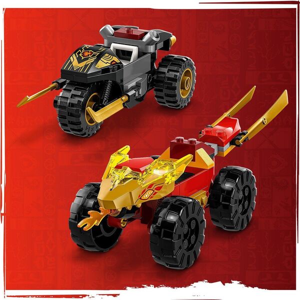 LEGO Ninjago Bitwa samochodowo-motocyklowa między Kaiem a Rasem (71789) 12908719 5702017413044