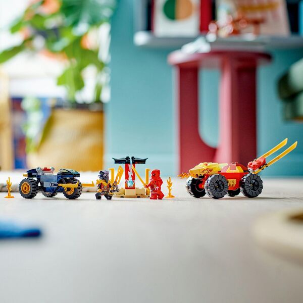 LEGO Ninjago Bitwa samochodowo-motocyklowa między Kaiem a Rasem (71789) 12908719 5702017413044