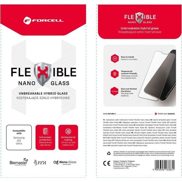 ForCell Szkło hybrydowe Forcell Flexible Nano Glass do iPhone 13 Pro Max/14 Plus 6,7" 12915866 5903396159343
