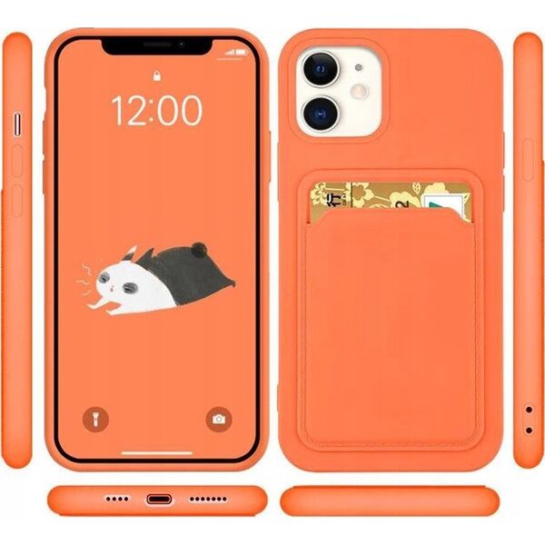 4kom.pl Futerał CARD CASE do IPHONE 14 PRO różowy 12927767 5903396164798