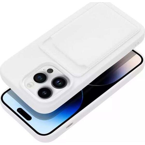 4kom.pl Futerał CARD CASE do IPHONE 14 PRO biały 12927768 5903396164743