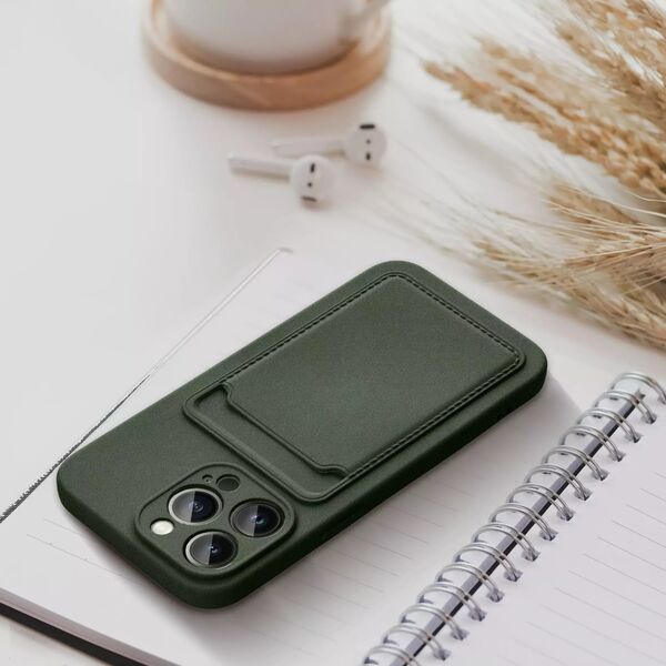 4kom.pl Futerał CARD CASE do IPHONE 14 PRO MAX zielony 12927779 5903396164866