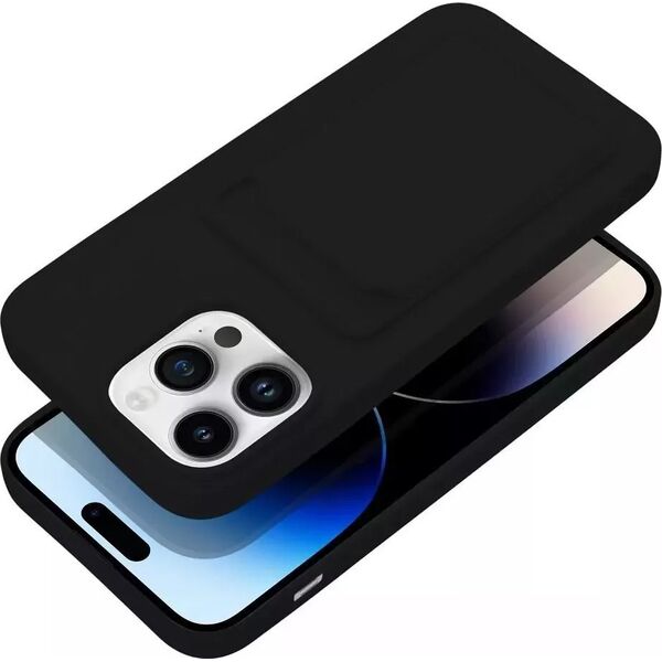 4kom.pl Futerał CARD CASE do IPHONE 14 PRO MAX czarny 12927783 5903396164729