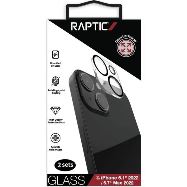 Raptic RAPTIC X-DORIA CAMERA PROTECTOR GLASS 2X SZKŁO HARTOWANE IPHONE 14 NA APARAT KAMERĘ OBIEKTYW 12936770 6950941496421