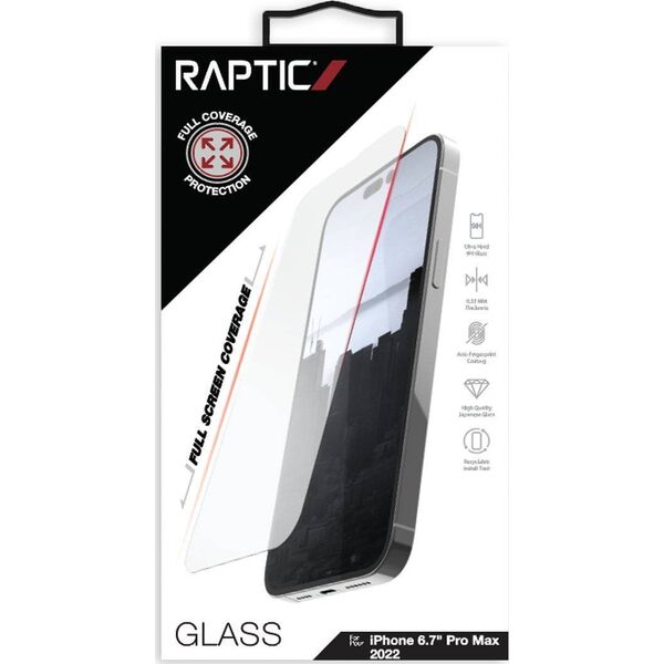 Raptic Raptic X-Doria Full Glass szkło hartowane iPhone 14 Pro Max na cały ekran 12936792 6950941496377