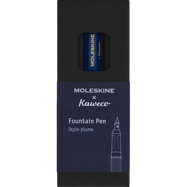 Moleskine KAWECO X MOLESKINE pióro wieczne, M, niebieskie 12939575 8056598854923
