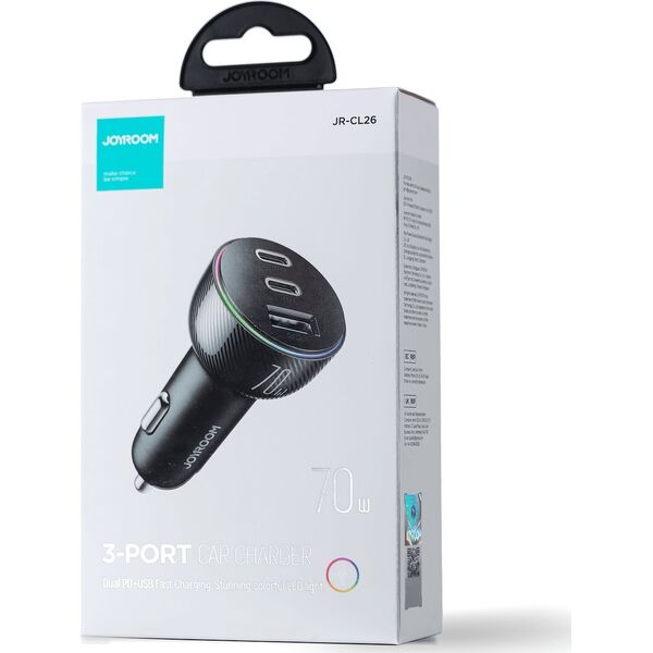 Ładowarka Joyroom  JR-CL26 1x USB-A 2x USB-C 1.7 A  (JYR636) 12940739 6956116701819
