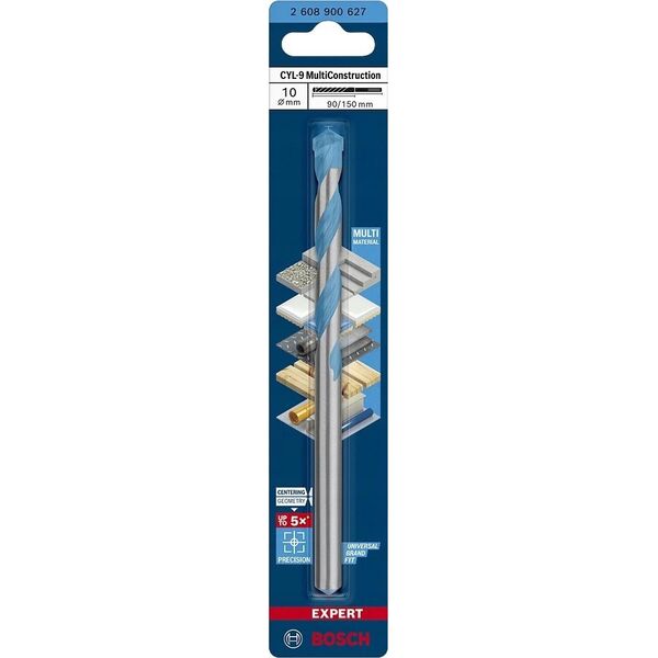 Wiertło Bosch BOSCH WIERTŁO CYL-9 MULTICONSTRUCTION 10 x  90 x 150mm EXPERT 12940783 4059952539201