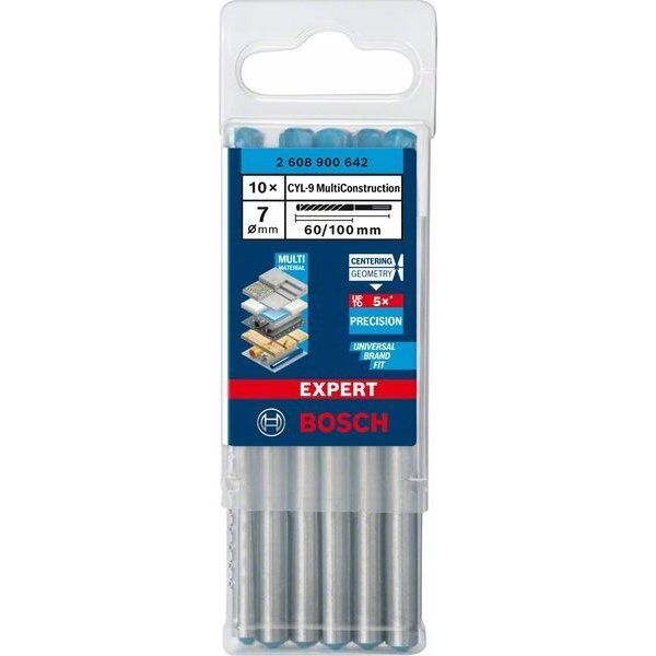 Wiertło Bosch BOSCH WIERTŁO CYL-9 MULTICONSTRUCTION  7 x  60 x 100mm EXPERT /10szt. 12940786 4059952539355