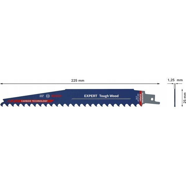 Bosch BOSCH BRZESZCZOT DO PIL SZABLASTYCH EXPERT S1142KHM 225mm  /3szt. 12941620 4059952534947