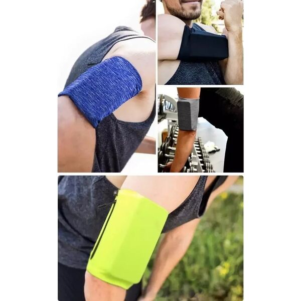 4kom.pl Armband do biegania | opaska na ramię na telefon XL niebieska 12942276 9145576258033