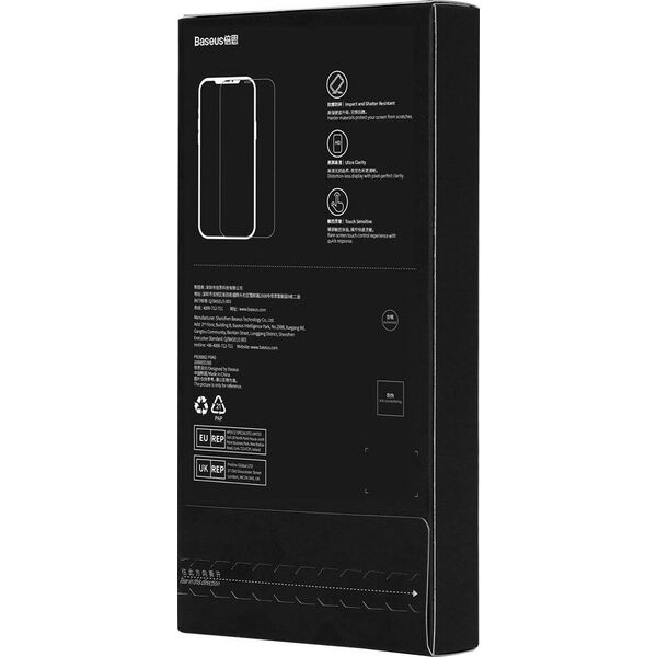 Baseus Szkło hartowane Baseus 0.4mm Corning HD Iphone 13 Pro Max/14 Plus + zestaw czyszczący 12944227 6932172626273